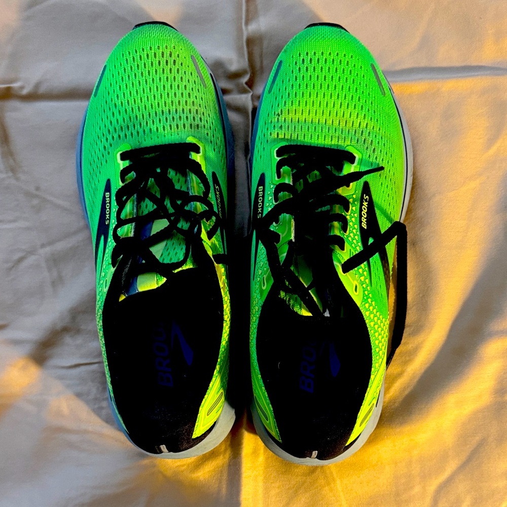 Brooks Neon Green Athletic Shoes